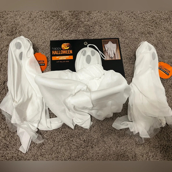 NWT 3 Hanging Ghost Decor - Picture 1 of 5
